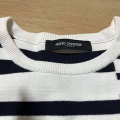 ☆送料無料☆nano universe ナノユニバース ボーダー Sサイズ の画像