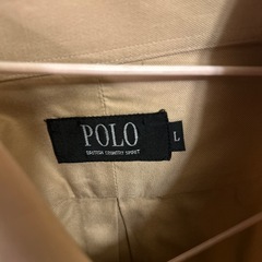 POLO  メンズシャツ　L ベージュ　クリーニング済の画像