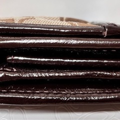 COACH コーチ　シグネチャー柄二つ折り財布　美品の画像