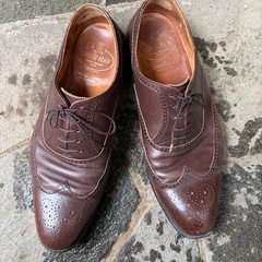 中古スコッチグレインの雨用革靴の画像