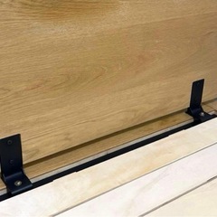 大人気の無印良品ベッドフレームシングルサイズ ヘッドボード付き。の画像