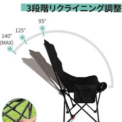 折り畳み椅子　三段階の画像