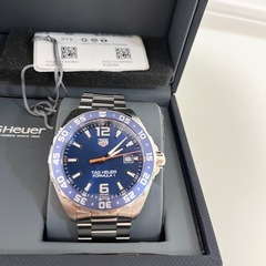 美品　タグホイヤー　フォーミュラ1 青　デイト　ベゼル　ステンレス　メンズの画像