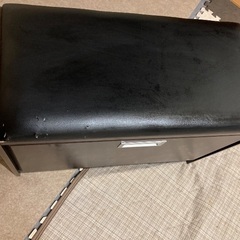 【無料】靴箱 玄関椅子 腰掛け付きシューズボックスの画像