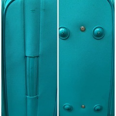 キャリーケース　　スーツケース　南京錠付き　緑　　グリーン　小型の画像