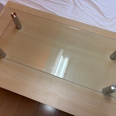 ガラス台　テーブル　棚　ラック　テレビ台の画像