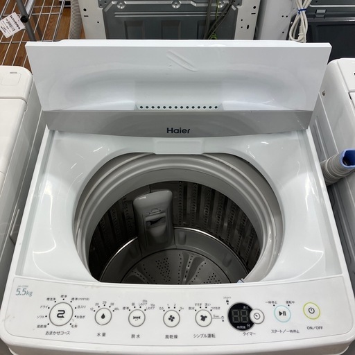 「安心の6ヶ月保証付。【Haier 全自動洗濯機
】取りに来れる方限定。」