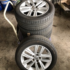 210系クラウン純正アルミ&タイヤ4本！の画像