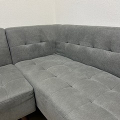 ソファー_グレーの画像