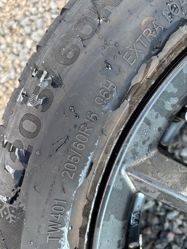 プリウスa スタッドレス アルミ ホイール 205/60r16