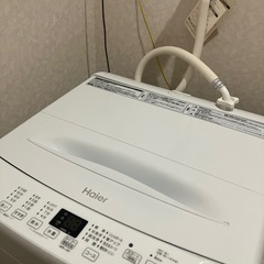Haier冷蔵庫+洗濯機セット【一人暮らし用・保証書説明書付き】本日3/8処分しますの画像