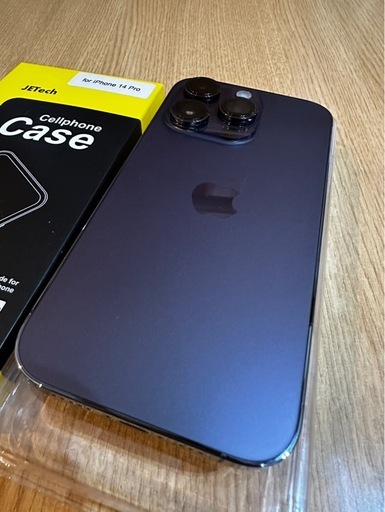 状態良iPhone14Pro 中古整備品 ケース付