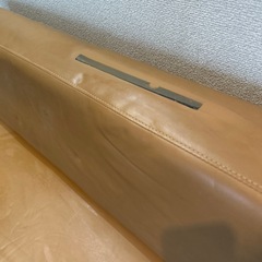 無印良品　ベンチソファ　2P ライトブラウンの画像