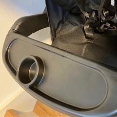 極美品！　カトージ　2人でゴーDX ブラック レインカバー付きの画像