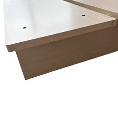 LOWYA 木目調すのこベッド シングル ホワイト（フレームのみ）の画像