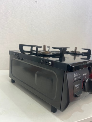 リンナイ プロパンガス用 ガステーブル コンロ 2口 幅55.5cm 中古 2022年製 すぐご使用可能。