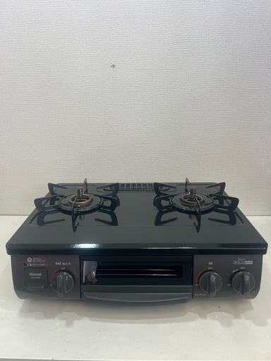リンナイ プロパンガス用 ガステーブル コンロ 2口 幅55.5cm 中古 2022年製 すぐご使用可能。