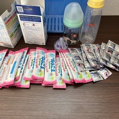 ミルトンセット、哺乳瓶　ミルク　ベビー用品まとめ売りの画像