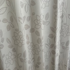 花柄　レースカーテンの画像