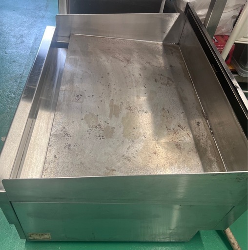 【中古】ガスグリドル　マルゼンMGG076TB