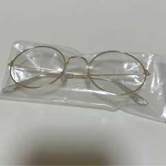 新品だてメガネ👓 丸型レンズ メタル製メガネ の画像