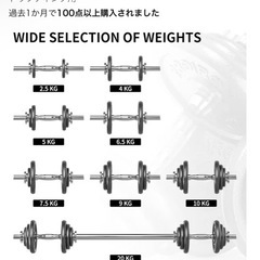 可変ダンベル　合計20キロの画像