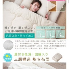 2/18午前引き取り限定 収納袋付き布団セット  使用頻度低めの画像