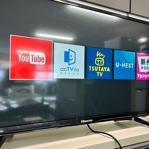 商談中　Hisense 32BK1 ハイビジョンLED液晶テレビ 32型 2021年製 D66