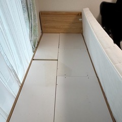 ニトリベッド引き出し付き(マット付き)の画像