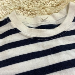 西松屋　ネイビー　ホワイトボーダー　ロンT80の画像