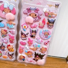 日焼けキティ 日焼けクロミ 日焼けマイメロ　お尻シール４枚セットの画像