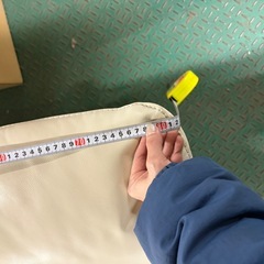 「2人掛けソファ 合皮 アイボリー 幅160cm 事務所・店舗にも」の画像