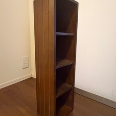 木製スリムウッドラック　4段の画像