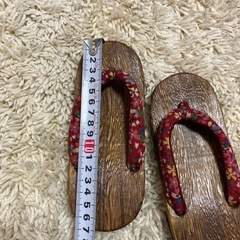 子供用 草履 花柄鼻緒の画像