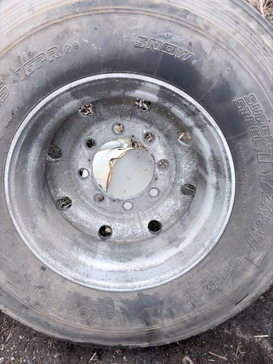 12R22.5 アルミホイールヨコハマSUPER STEEL RY237 12.5mm 大型バス