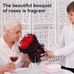 プレゼント✨2束　薔薇の花束　造花 ソープフラワー 記念日 バレンタイン 贈り物の画像