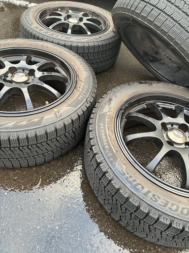 LM SPORT スタッドレス付きアルミ195/55R16 4本セット