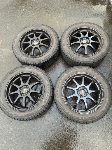 LM SPORT スタッドレス付きアルミ195/55R16 4本セット