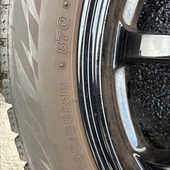 LM SPORT スタッドレス付きアルミ195/55R16 4本セットの画像