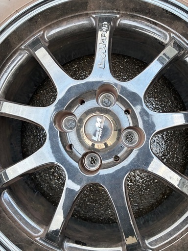 LM SPORT スタッドレス付きアルミ195/55R16 4本セット