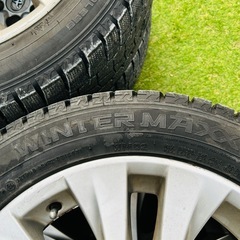 【4本セット2023年製造】ダンロップウィンターマックス235/50R18スタッドレス18インチアルファード純正ホイールの画像