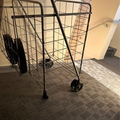 折りたたみショッピングカート　キャリーカートの画像