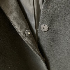 w closet Vネック コート ブラックの画像