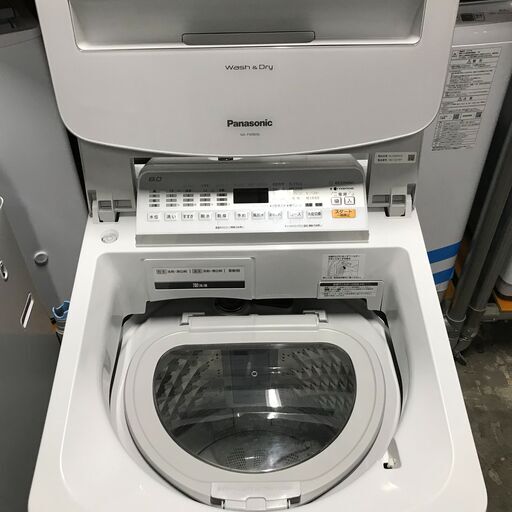 jy)Panasonic パナソニック 8.0kg 洗濯乾燥機 NA-FW80S6 2018年製 26b菊-