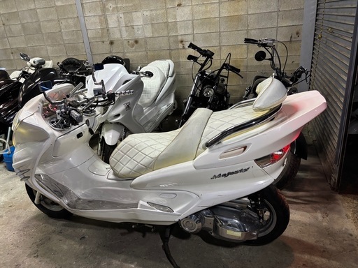 【YAMAHA マジェスティSG03 実働　フルエアロカスタム オールホワイト
