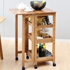 キッチンワゴン　拡張　キャスター付きの画像