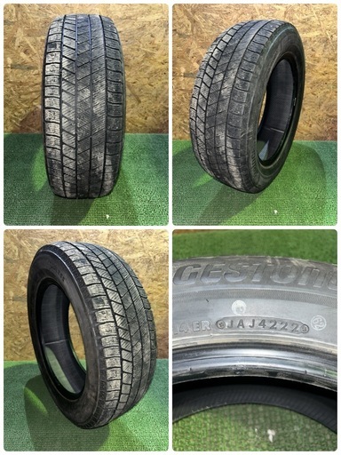 法人販売★BS VRX3 215/60R17 22年製 スタッドレス 4本セット センター8.5mm サイド7.8mm