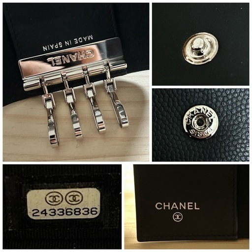 CHANEL キャビアスキン　4連キーケース