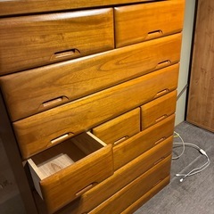 木製ハイチェスト／大型収納 (2/11、2/12、13、14、15取りに来てくださる方優先)の画像