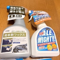 車清掃用品 カインズ 簡単艶ワックス オールマイティーアルチクリーナー ガラス くもりどめ 汚れ 油膜落とし 虫除けバリア まとめ売り の画像